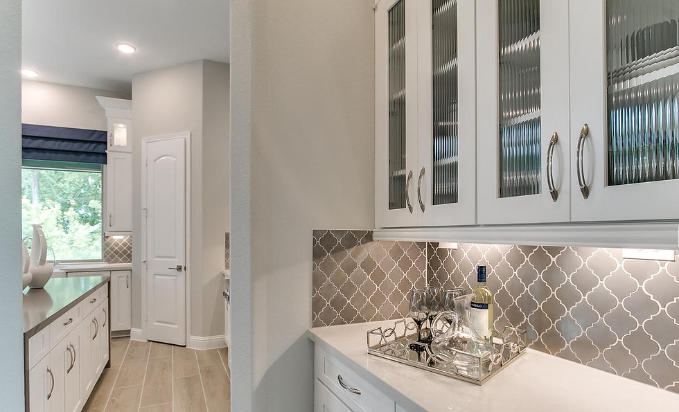 Reeded Cabinet Glass