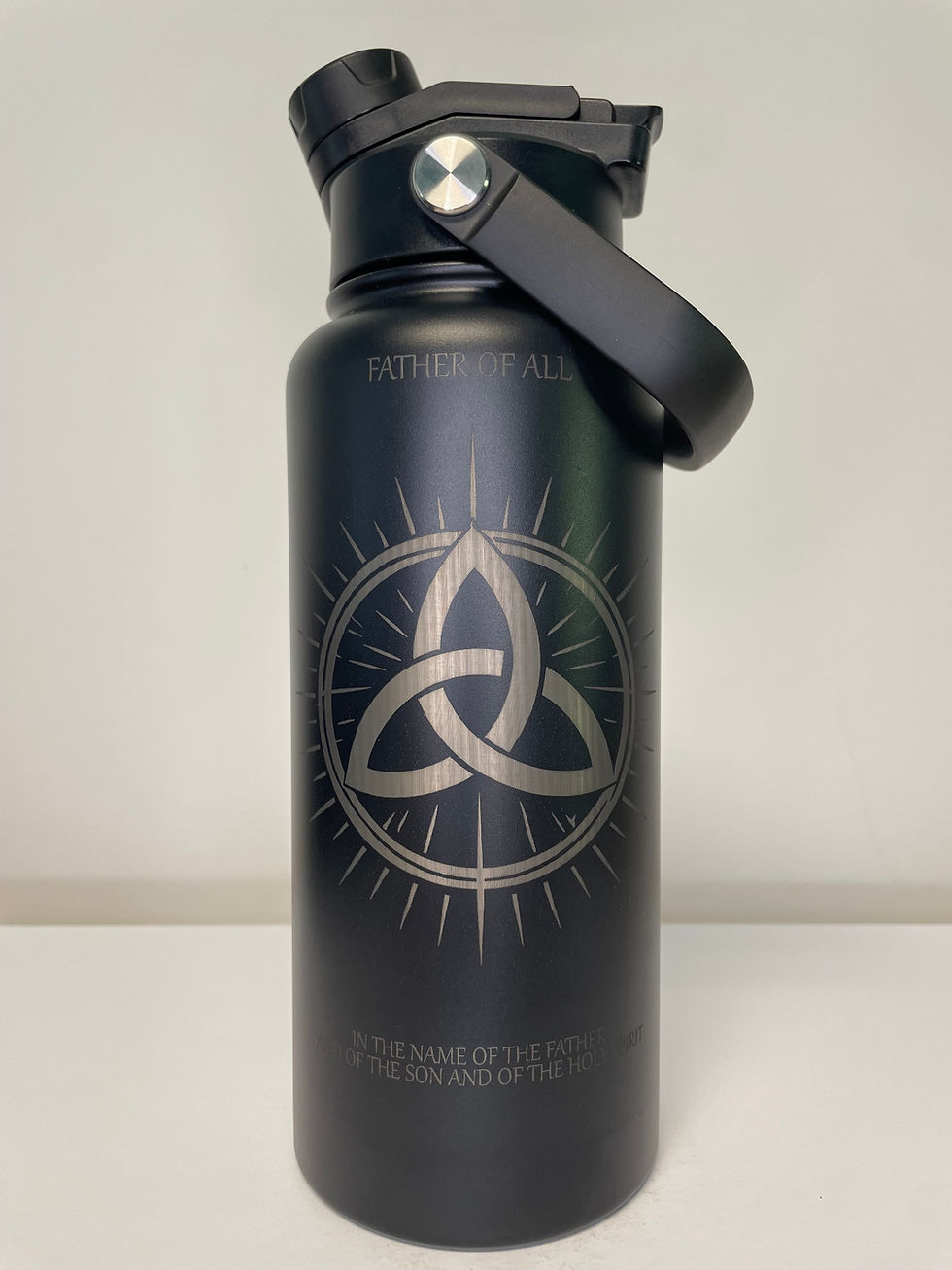 Holy Trinity design water bottle by Holy Standard