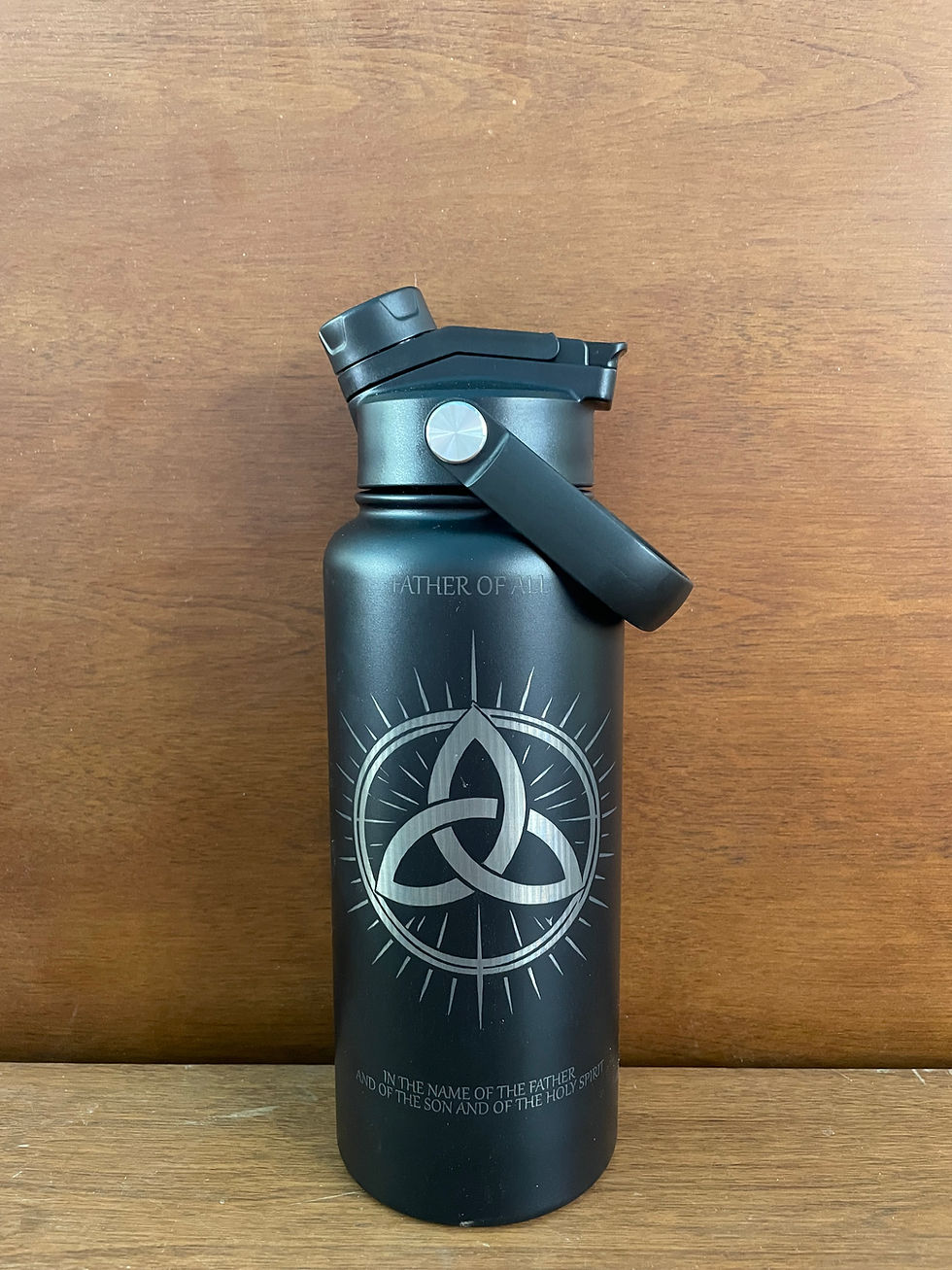 Thumbnail: Holy Trinity design water bottle by Holy Standard
