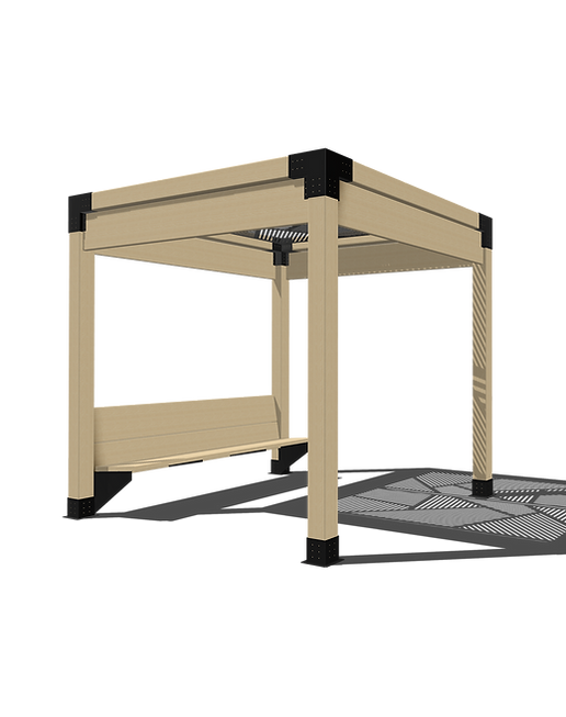 Bench - Simple wooden pergolas, easy assembly