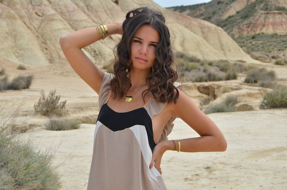 Miniature : Robe Alma beige