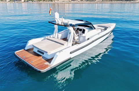 The 2014 48' 7" MAORI 50 Motor Yacht Motor Yacht MAORI 50 is a boat for sale located in Ibiza, Balearic Islands, Spain.
MAORI 50
Lying in Ibiza, Spain
The Maori Yacht 50 is your personal escape, designed for the ultimate yachting experience. With its sleek, sporty design and powerful 43 knot performance, this 14.80 meter open yacht will turn heads and provide an unforgettable adventure.
The stylish exterior is complemented by a thoughtfully designed interior, with ample space and comfort. Our Maori Yacht 50 has been updated with stunning grey wrap and new upholstery, making it truly one-of-a-kind.
On board, you'll enjoy amenities such as four sunbeds, a sun lounger that doubles as a dining area, and a main deck designed for easy navigation. The lower deck features a small galley, bathroom, and two berths, ensuring a comfortable and convenient stay. Get ready to set sail with the Maori Yacht 50
Contact the yacht broker to receive more information or schedule a showing of this 2014 48' 7" MAORI 50 Motor Yacht Motor Yacht MAORI 50 yacht for sale in Ibiza, Balearic Islands, Spain today!