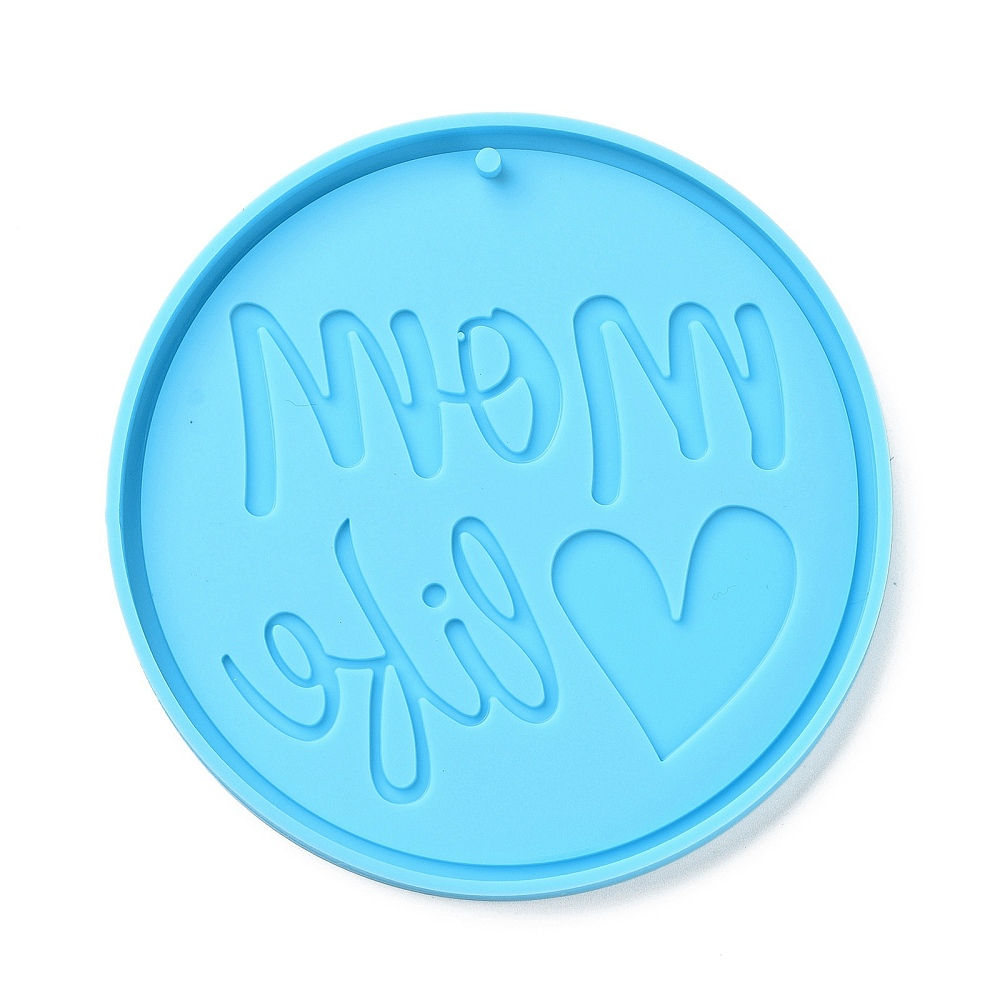 Molde mamá. Día de la madre. 82.5x6mm, agujero: 2.5 mm. Tamaño interno 8 cm
