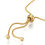 Miniatura: Pulsera ajustable acero inoxidable dorado (1 unidad)