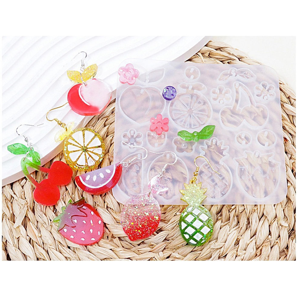 Miniatura: Molde de frutas para aretes o dijes. 112x103x4.5mm