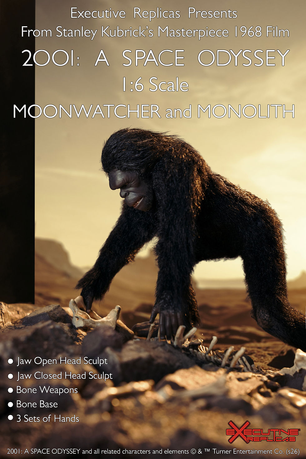 Thumbnail: 2001: A Space Odyssey 1/6th Scale Moonwatcher with Diorama and Monolith