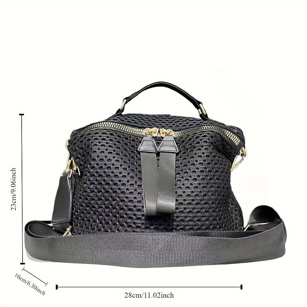 Thumbnail: Nylon Shoulder Bag with Removable Strap