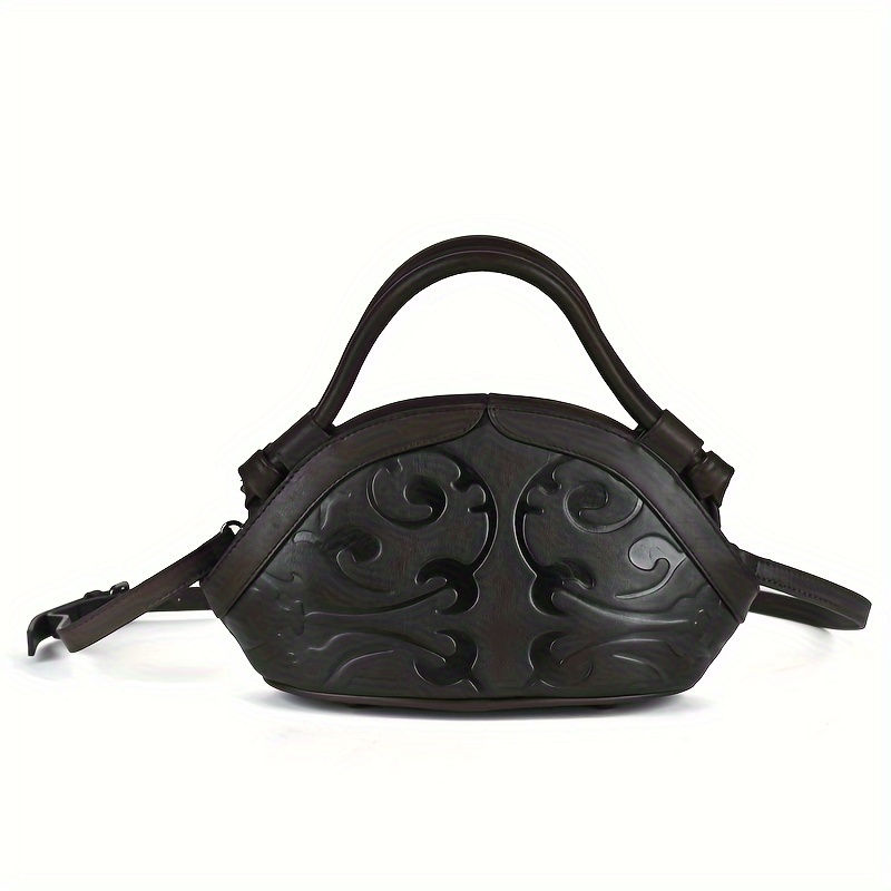 Thumbnail: Small Genuine Leather Handbag 
