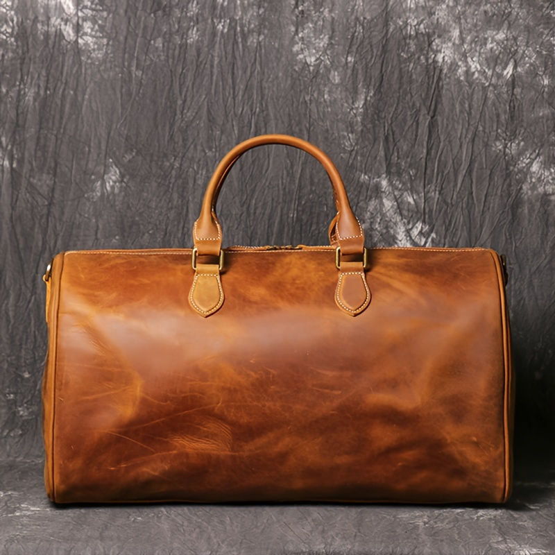Thumbnail: Vintage Genuine Leather Tote Bag