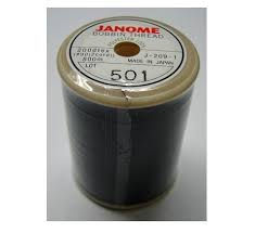 Janome Embroidery Bobbin Thread-Black-800m spools (5 min)