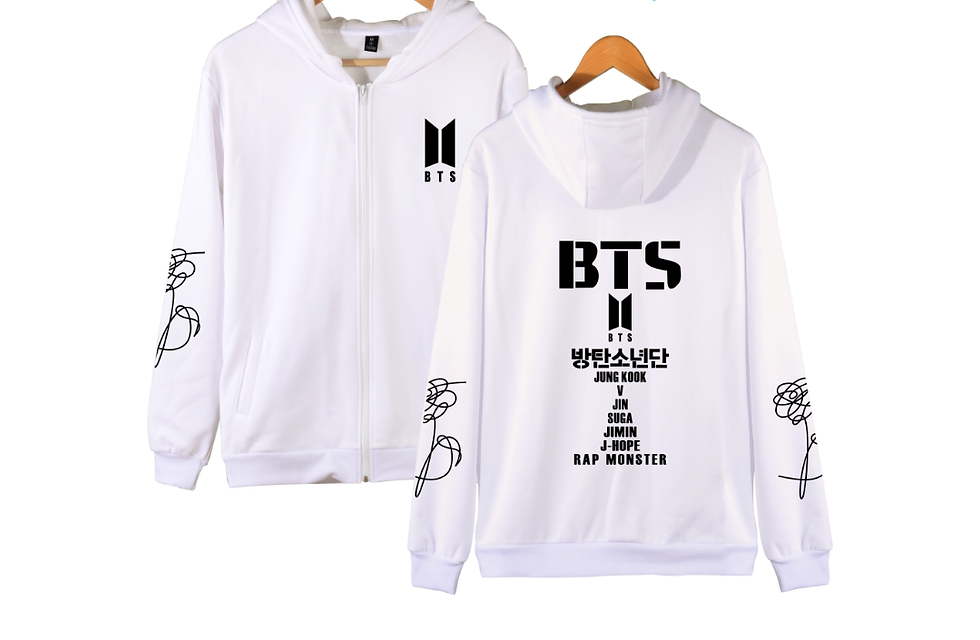 Thumbnail: KPOP BTS Zip Hoodie