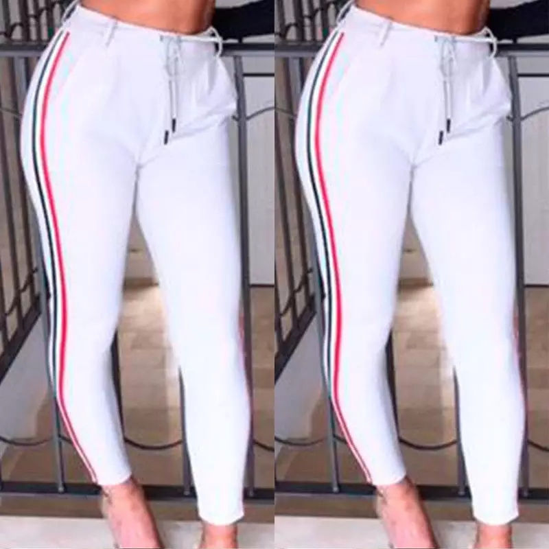 Thumbnail: High Waisted Stripped Trousers