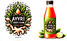 DALL·E 2024-01-11 11.45.47 - Design a logo for 'Avril 100% Raw Ginger Shot', featuring ele
