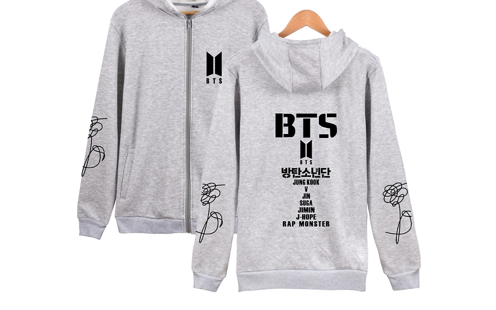 Thumbnail: KPOP BTS Zip Hoodie