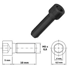 Paraf Allen Cil M5X10(Und)
