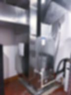 Eye-level view of a modern HVAC system installation