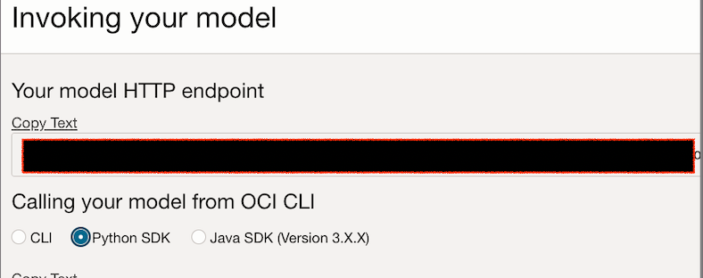 Click on Copy text to copy invoke URL.