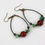 Thumbnail: Leather loops with Jasper & Prehnite