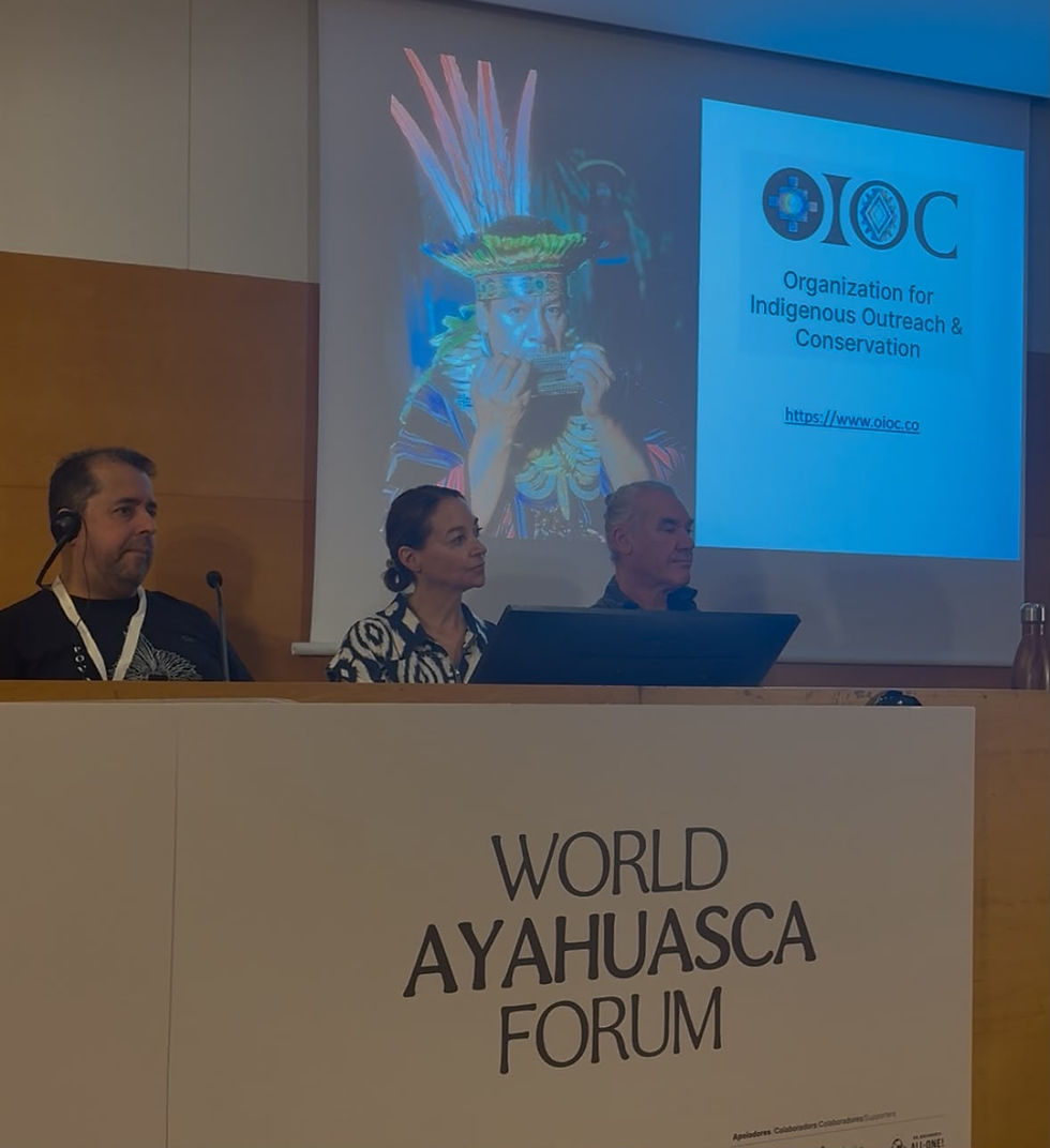 Anne Schlag alongside Arno Adelaars exposing their lecture on Critical and Interdisciplinary Perspectives about the Indigenous-led Science program at OIOC
