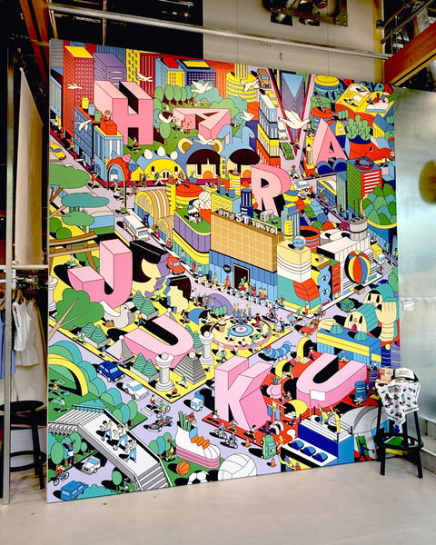 Wall graphics for and ST TOKYO