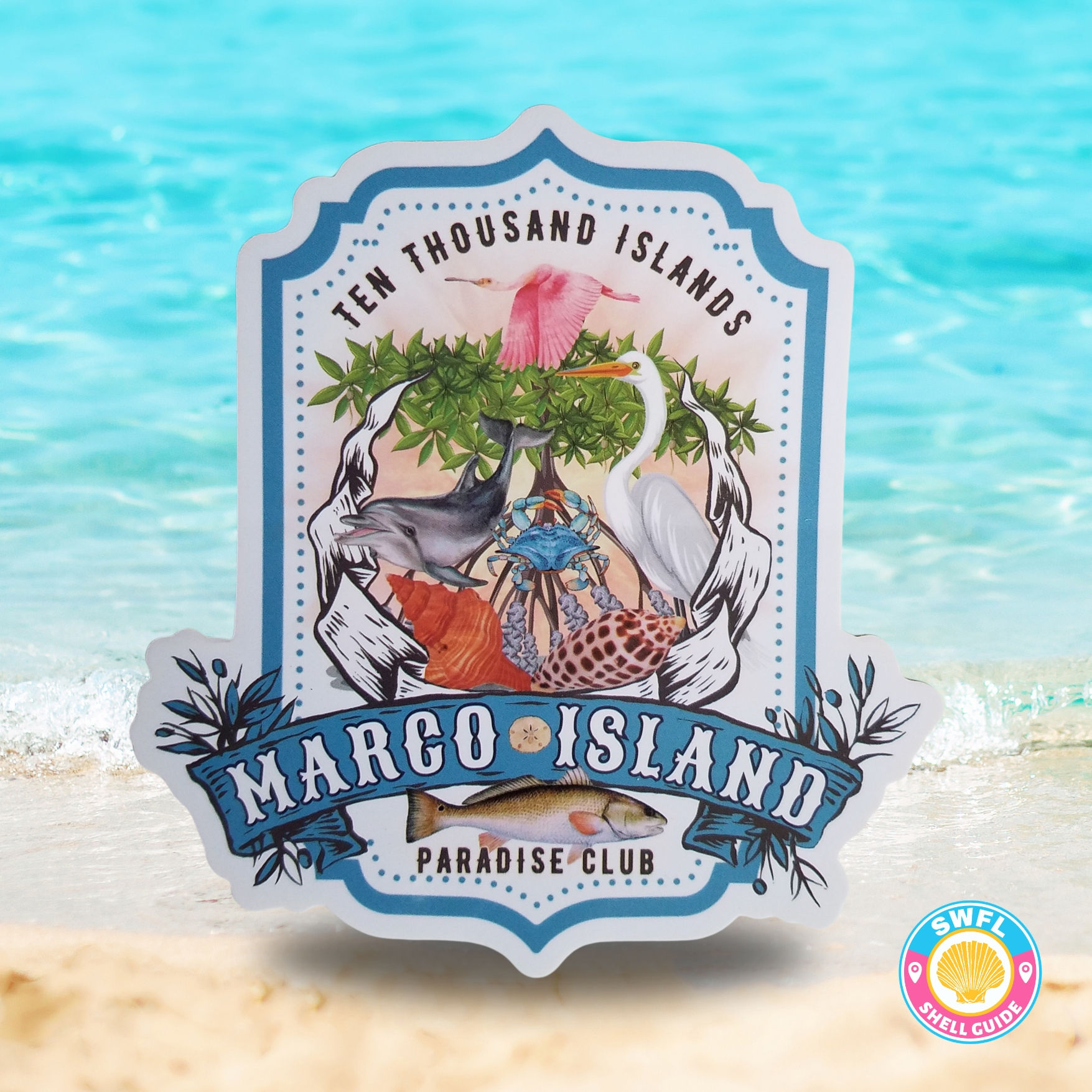 Sticker - Marco Island Ten Thousand Islands Paradise Club