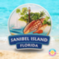 Sticker - Sanibel - Junonia Lighthouse Sailboat