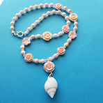 Queen Conch Rose Beaded Necklace by Ali SWFL Shell Guide (1).jpg