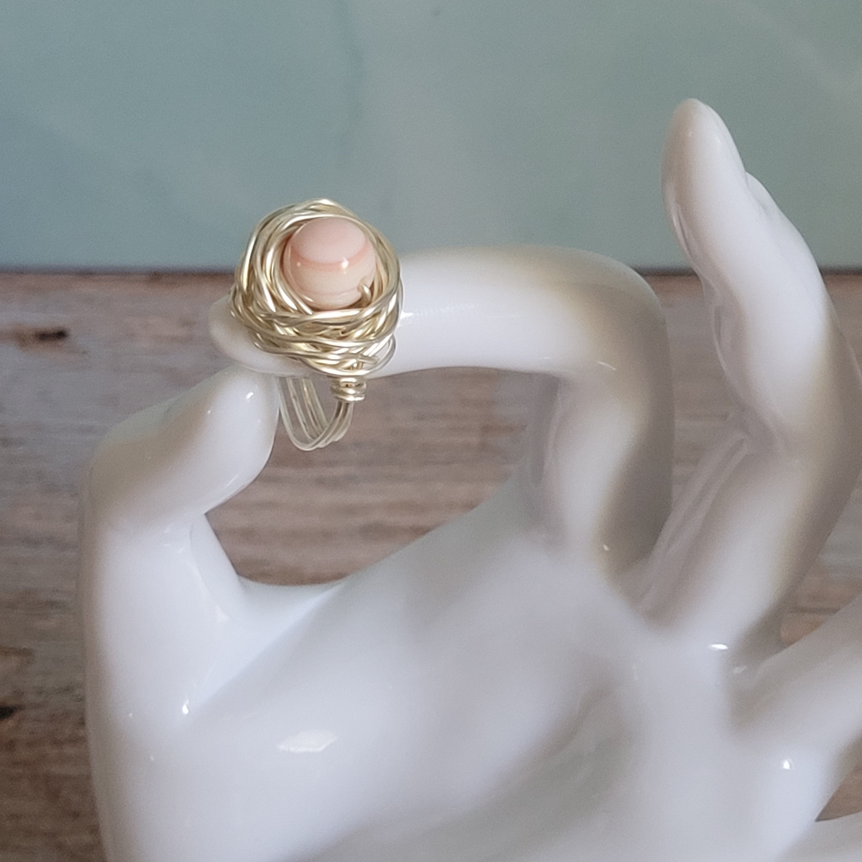 Queen Conch Round Ring – Wire Wrapped