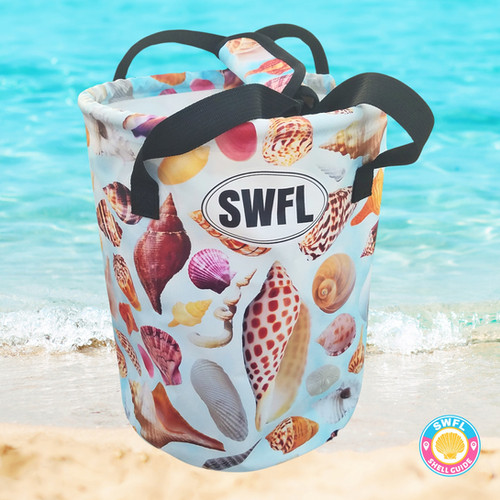 Collapsible Bucket Bag - SWFL Seashells | swflshellguide