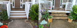 Before & After front steps