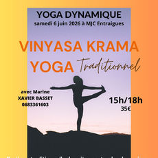 Stage de Yoga dynamique, le 6 juin à Entraigues