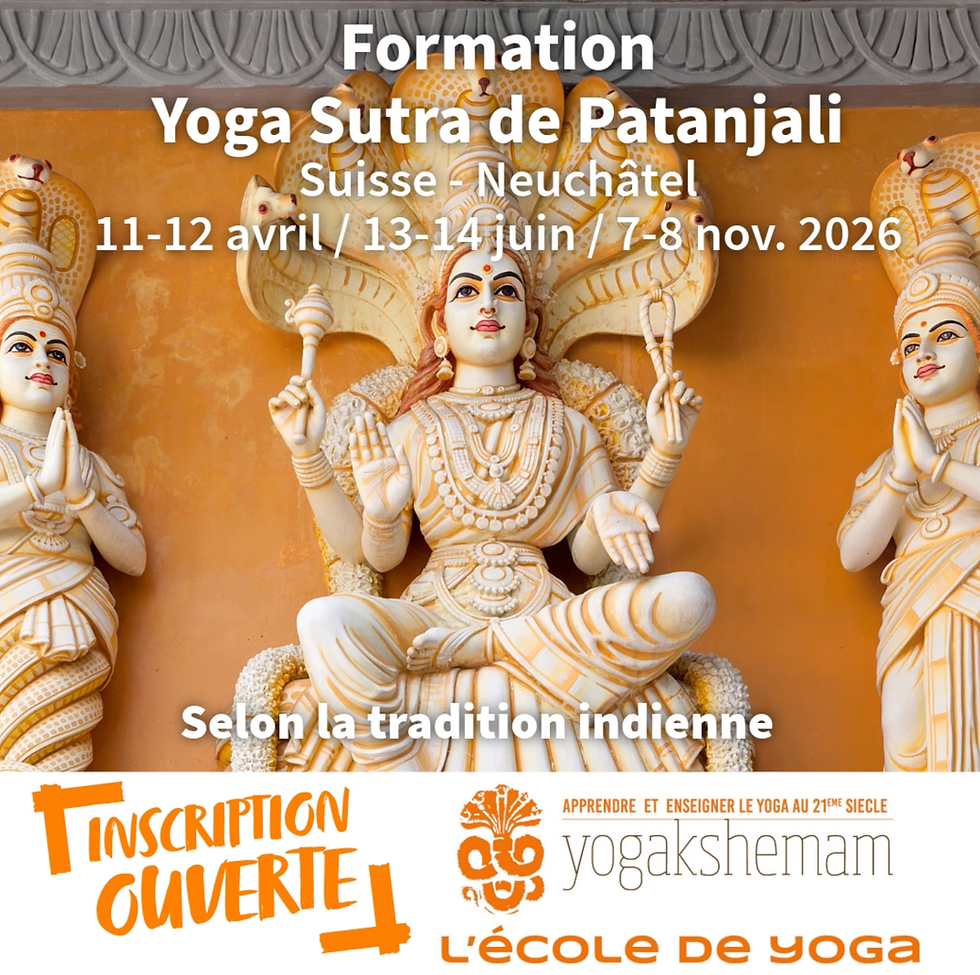 Formation Yoga Sutra de Patanjali