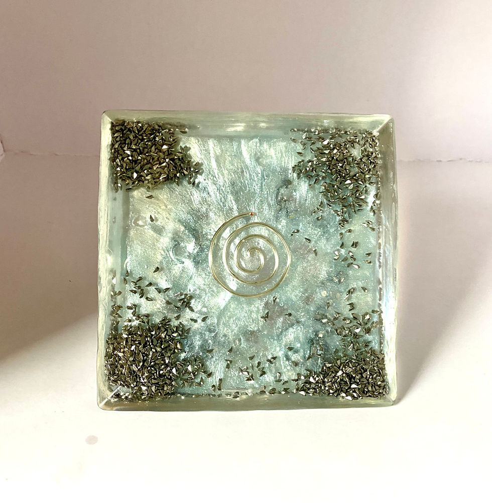Thumbnail: Silver Rose Quartz Pyramid