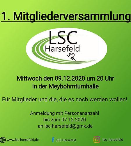 Einladung 1. Mitgliederversammlung