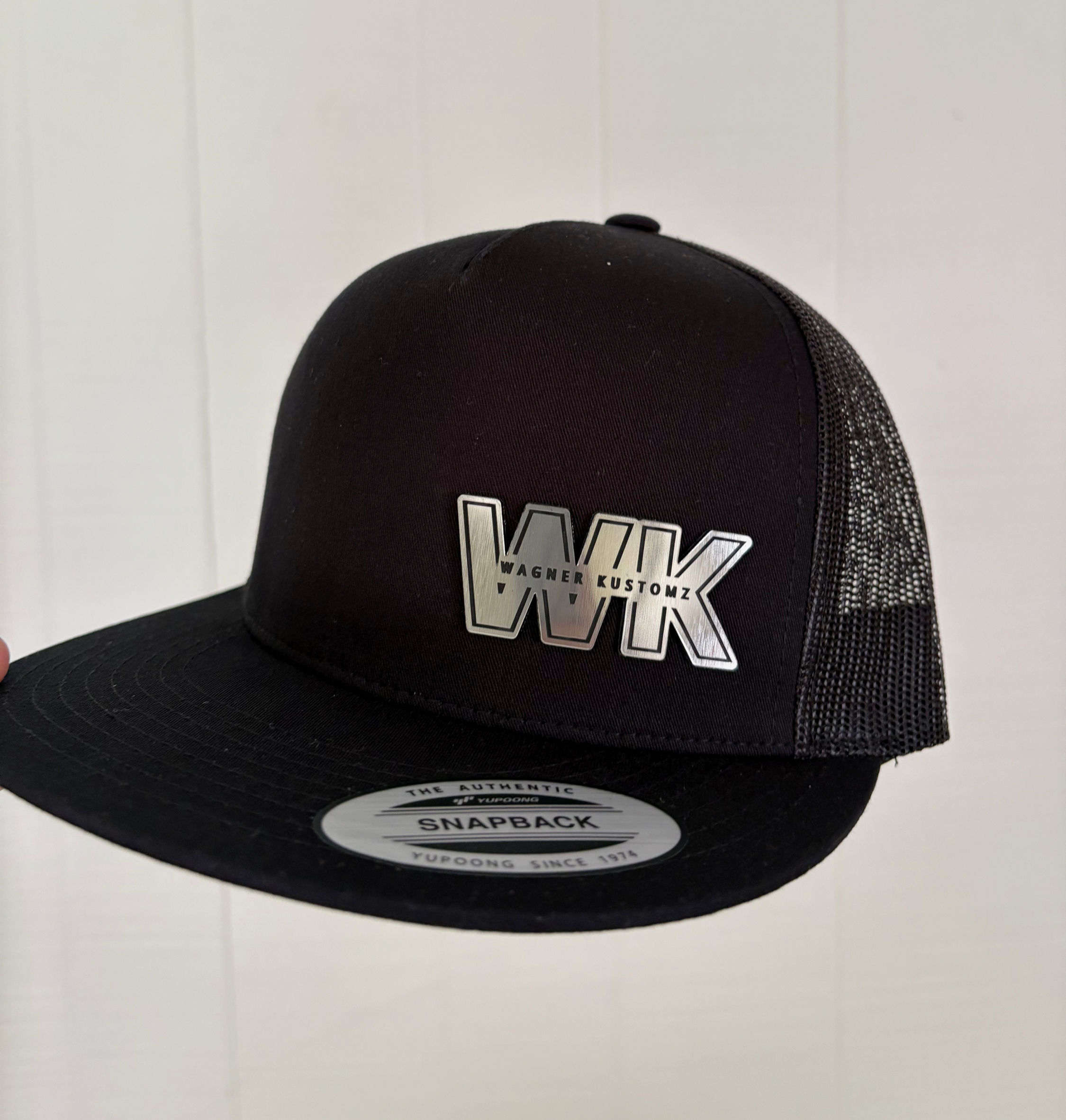 Black Flat Brim w/ Acrylic WK Patch