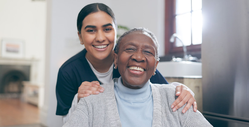 nurse with patient in wheelchair
