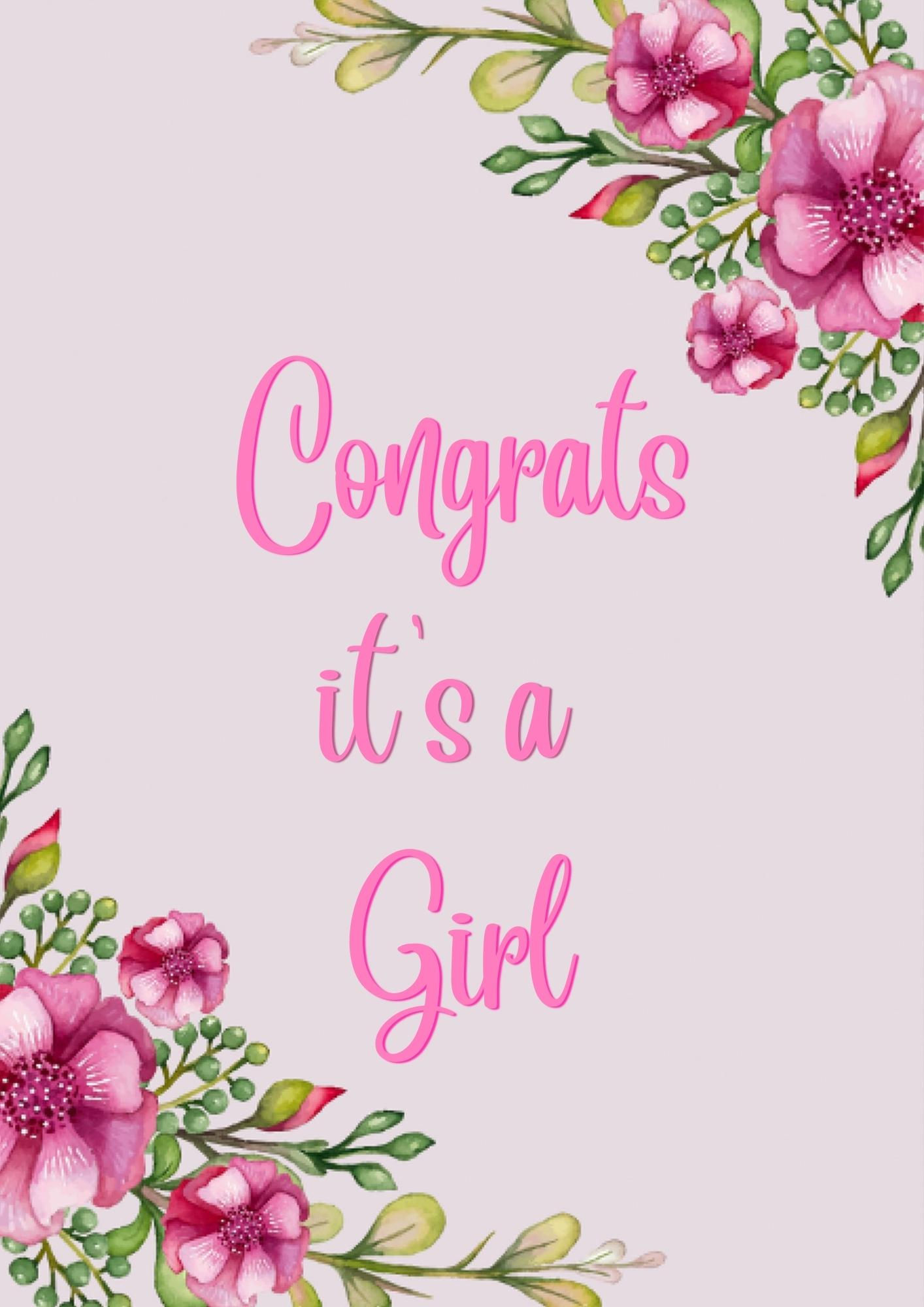 Congrats It's A Girl