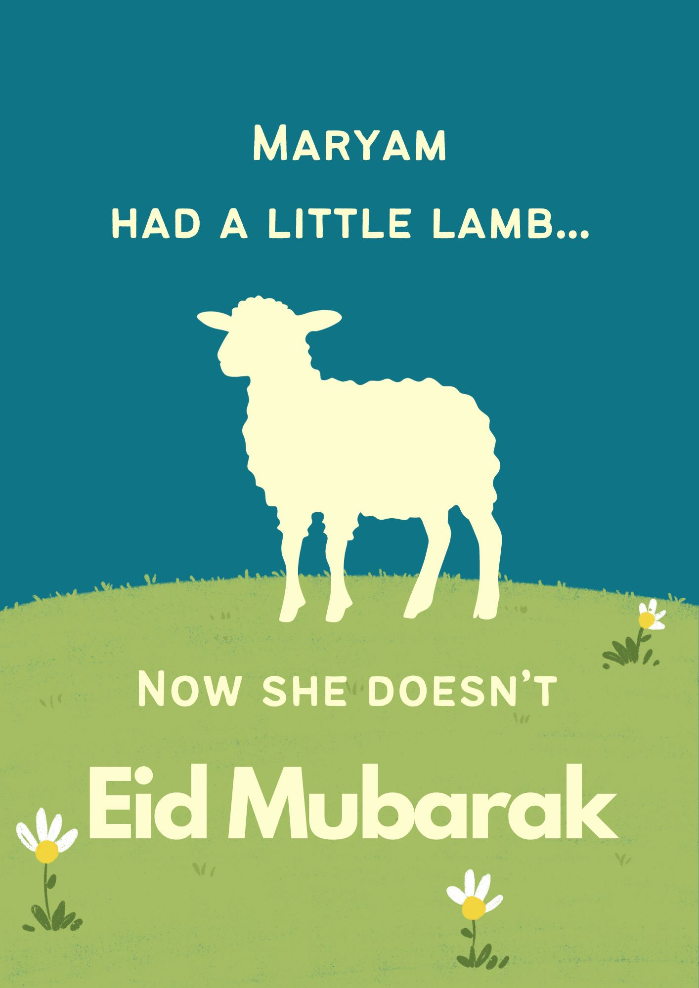 Maryam Had A Little Lamb