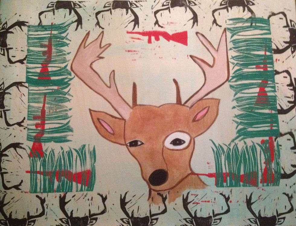 Reindeer head, 2012