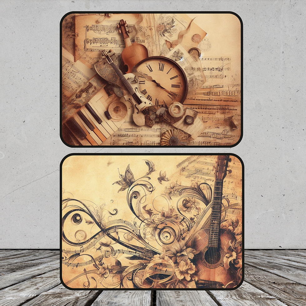 Miniatura: Vintage Music Paper Pack Horizontal