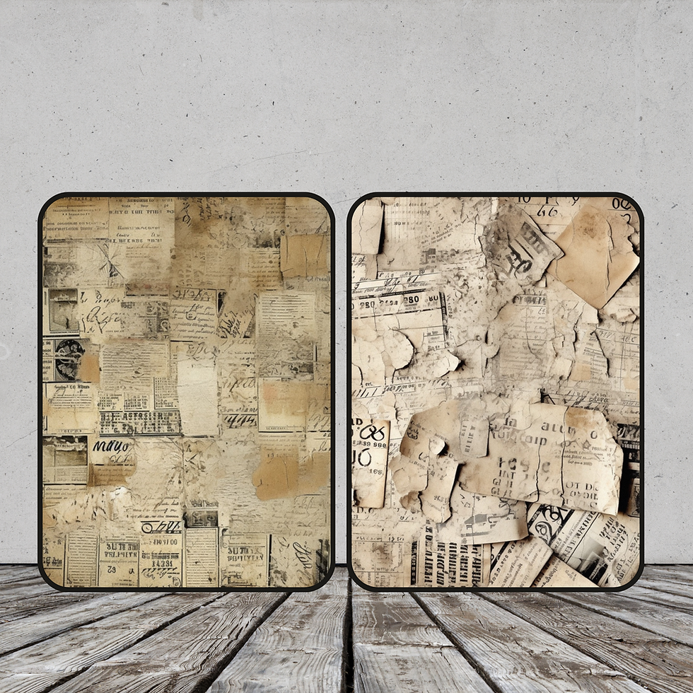 Thumbnail: *Digital Only* Collage Background Pages Vertical Layout