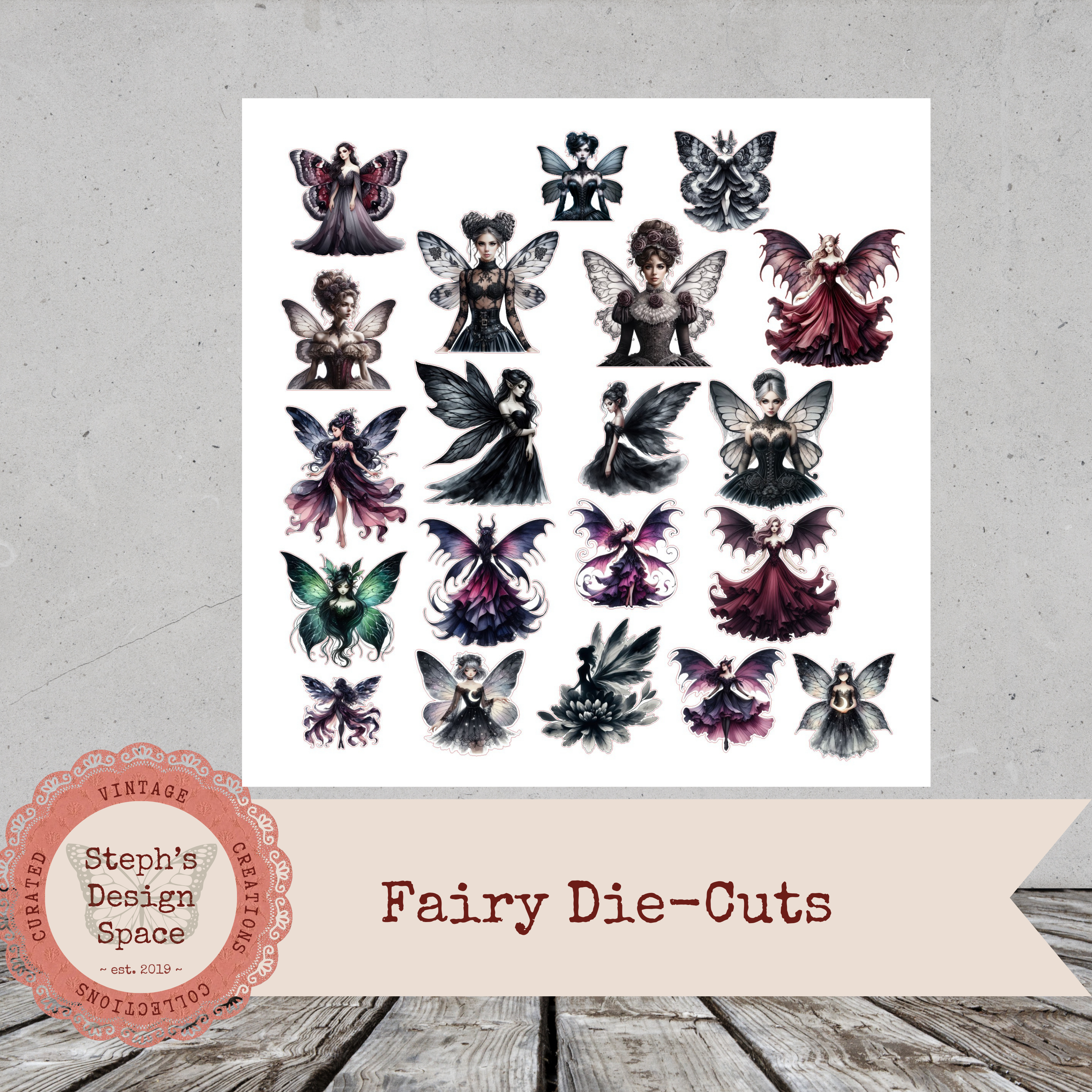 Fairy Die-Cut  Ephemera Pack