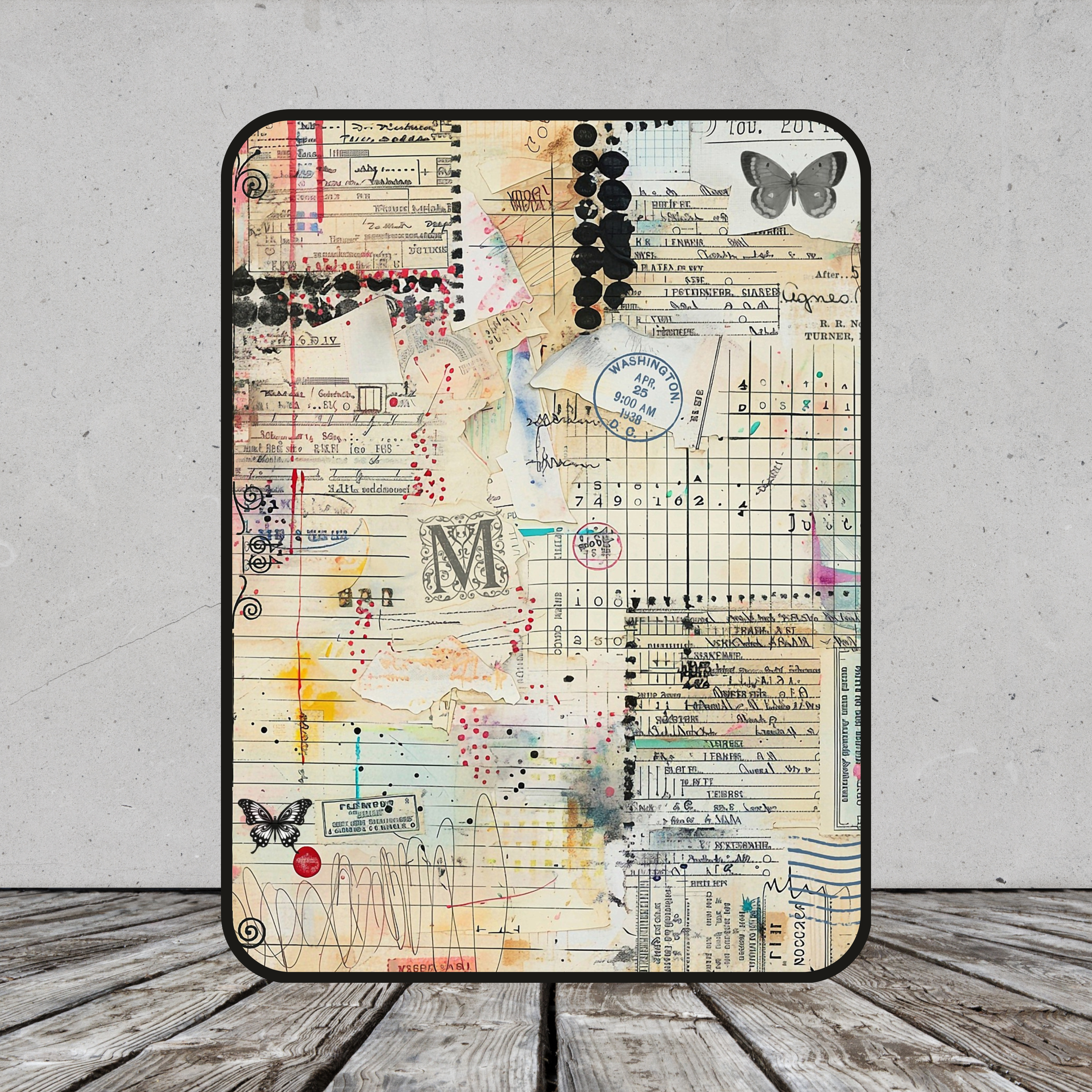 **Digital Only* Grunge Ledger Vertical Layout