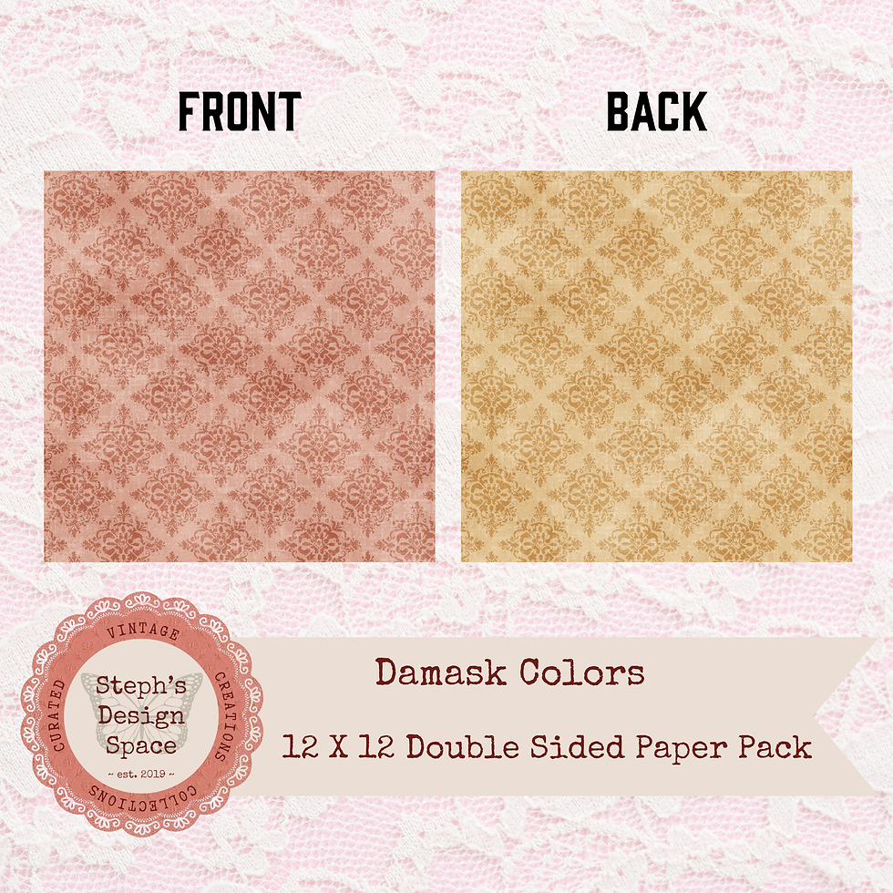 Thumbnail: Damask Colors 12x12 Double Sided Paper Pack