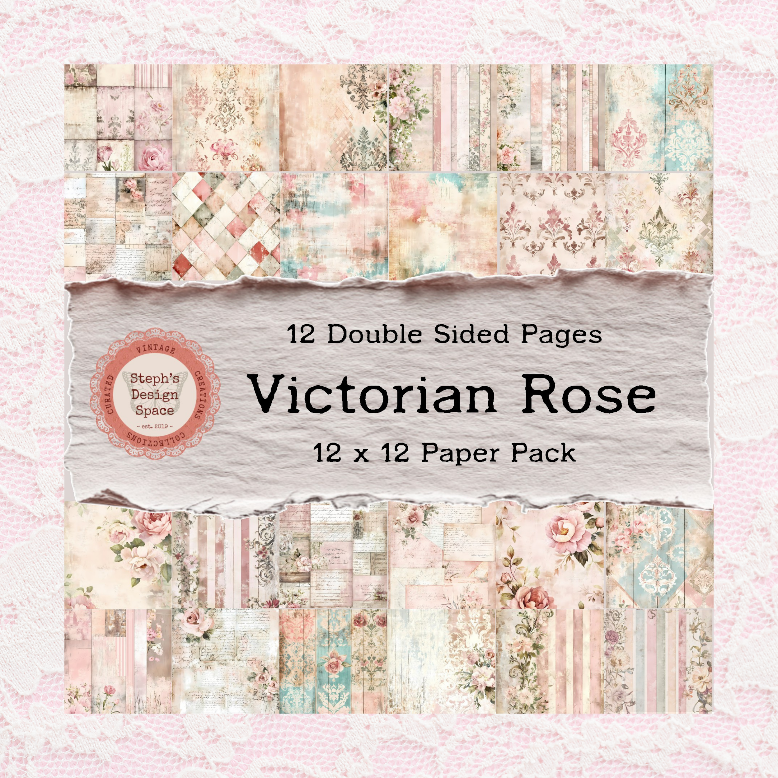 Victorian Rose 12X 12 Double Sided Paper Pack