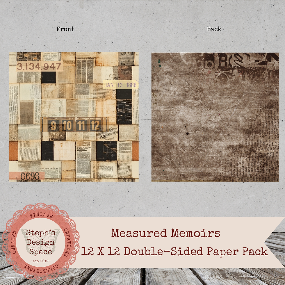 Miniatura: Measured Memoirs 12x12 Double Sided Paper Pack