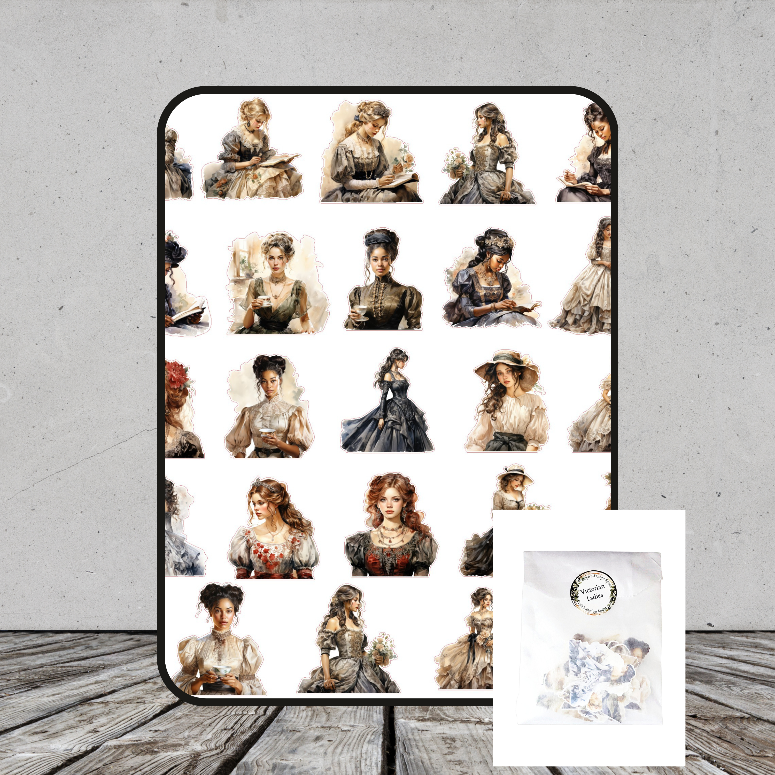Victorian Ladies Die-Cut Ephemera Pack