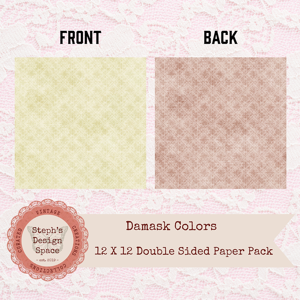 Thumbnail: Damask Colors 12x12 Double Sided Paper Pack