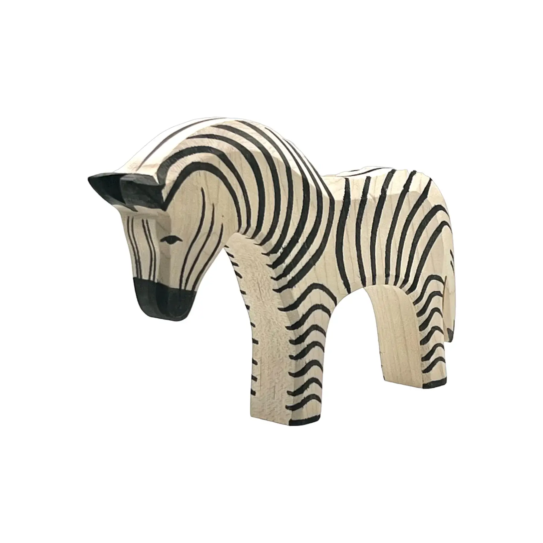 Handcrafted Open Ended Wooden Toy Animal - Zebra