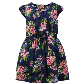 Vestido Manga Sisa - Flores